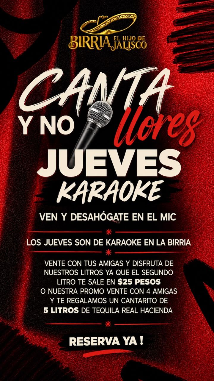Jueves de karaoke: canta y no llores